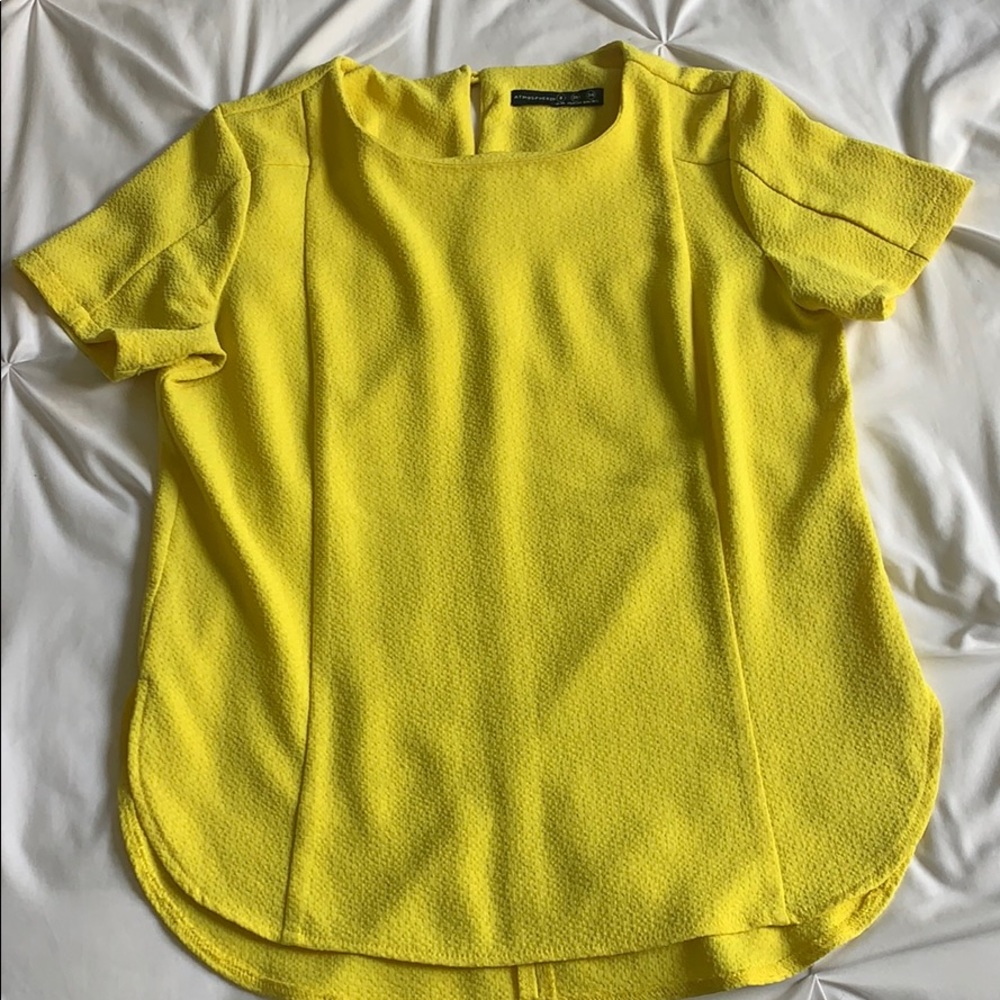 Bright yellow top